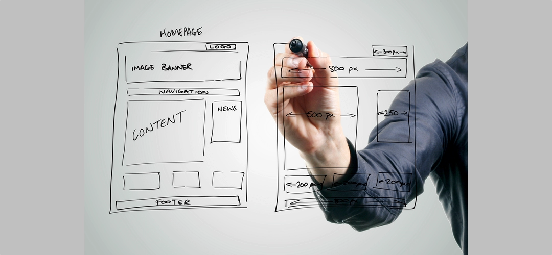 Home page design and layout